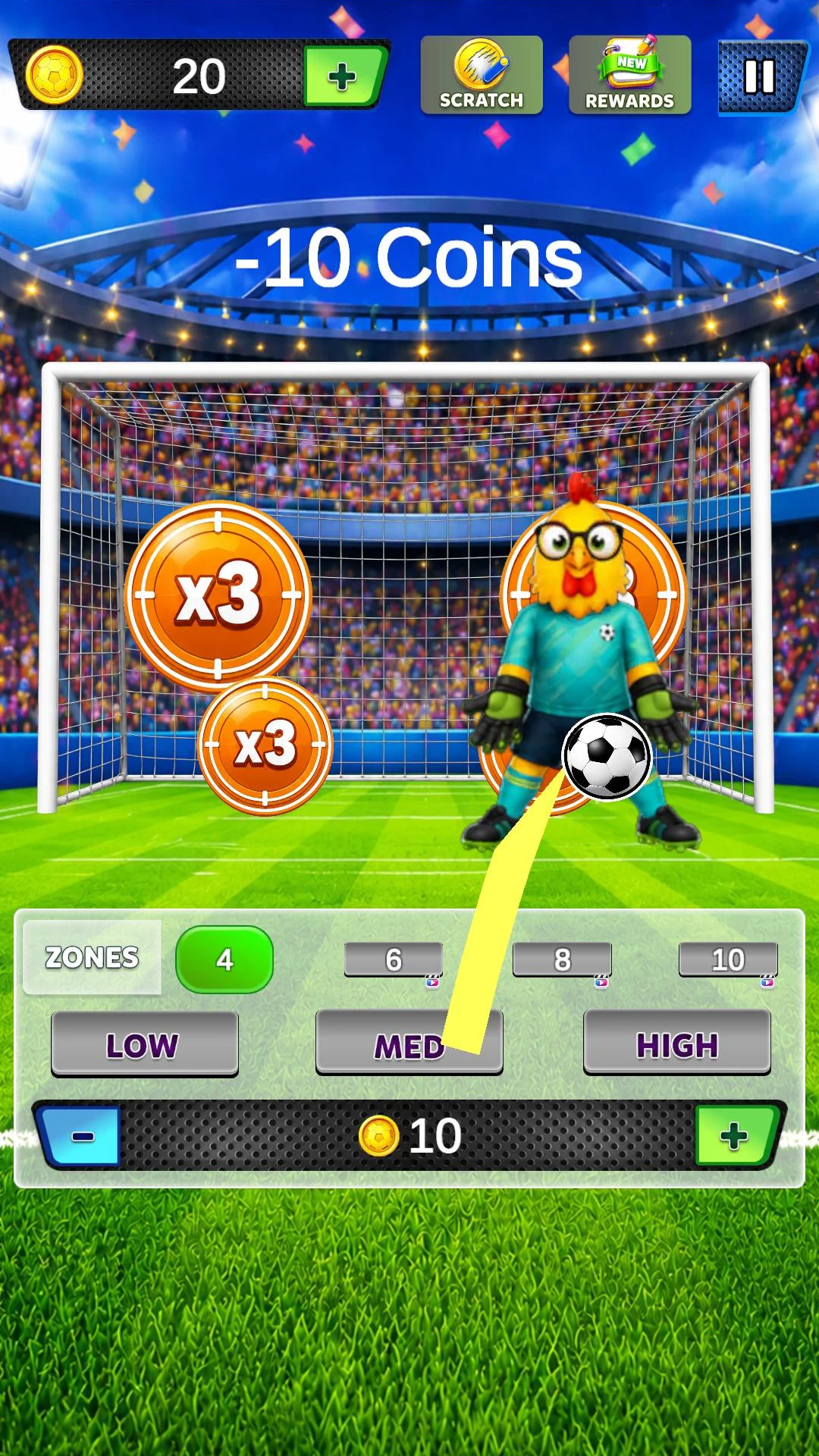 Chicken Penalty Goal Strike screenshot