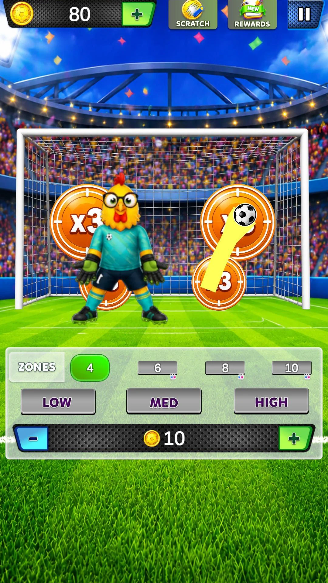 Chicken Penalty Goal Strike screenshot