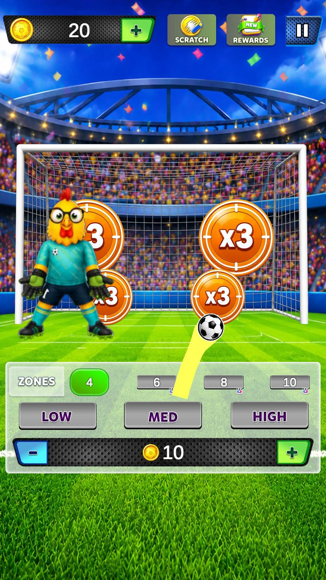 Chicken Penalty Goal Strike screenshot